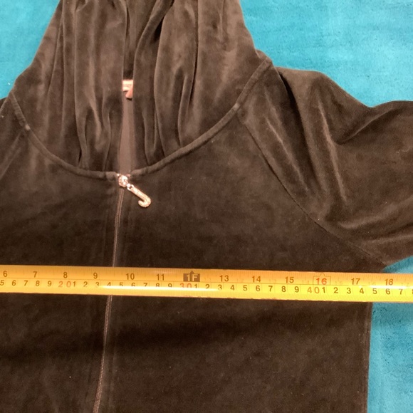 Juicy Couture Velour 28 x 30 Pants Zip Up Hoodie Tracksuit - Picture 4 of 14